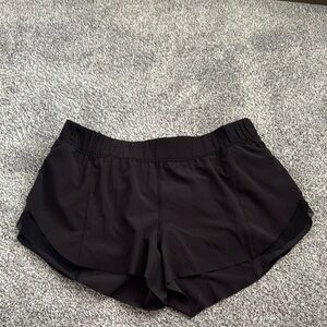 lululemon athletica black running shorts